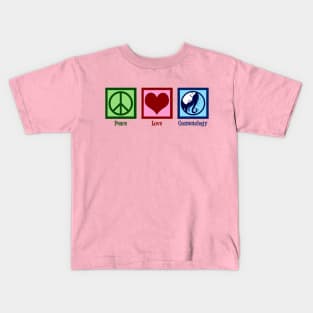 Peace Love Cosmetology Kids T-Shirt